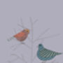 Two Birds Sitting In A Tree Print, thumbnail 2 of 2