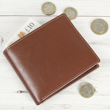 Personalised Leather Wallet With Message, 4 of 4