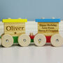 Personalised Wooden Name Train, thumbnail 4 of 11