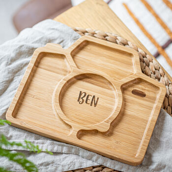Personalised Camera Bamboo Plate, 2 of 2