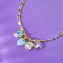 Dainty Heart Family Birthstones Necklace, thumbnail 2 of 9