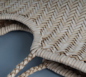 Hand Woven Genuine Leather Shopping Bag, 4 of 12