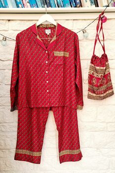 Upcycled Sari Pyjama Sets, 11 of 12