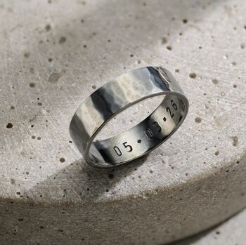 Mens Personalised Chunky Ring, 3 of 8