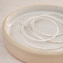 Sterling Silver Two Circle Hoop Earrings, thumbnail 3 of 4