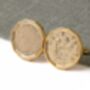 1946 80th Birthday Brass Coin Cufflinks, thumbnail 1 of 3