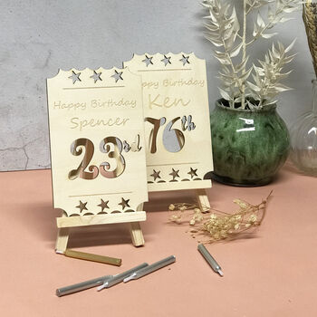 Personalised Wooden Birthday Cards, 2 of 10