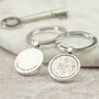 Personalised 70th Birthday Sixpence Coin Keyring, thumbnail 1 of 7