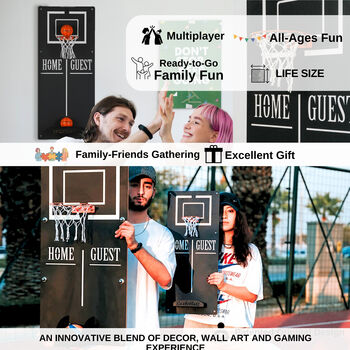 Basketball Metal Wall Hanging Game, 5 of 9