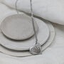 Personalised Handprint Footprint Heart Necklace, thumbnail 3 of 6