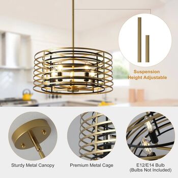 Five Light 50cm Dimmable Oversize Design Adjustable, 10 of 11
