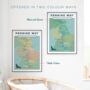 Personalised Pennine Way Art Print With Map, thumbnail 7 of 10