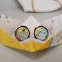 Nautical Chart Map Cufflinks In Paper Boat, thumbnail 1 of 8