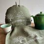 Winter Fox Linen Tea Cosy, thumbnail 4 of 8