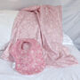 Liberty Fabric Dusty Pale Pink Pram Blanket, thumbnail 4 of 4