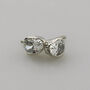 950 Platinum Diamond Or Moissanite Stud Earrings, thumbnail 1 of 6