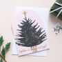 Christmas Tree Gold Foil Christmas Card, thumbnail 1 of 2
