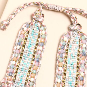 Pink Beaded Apple Watch Strap, 2 of 2