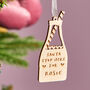 Engraved Christmas Milk Bottle Decoration, thumbnail 1 of 3