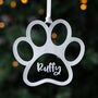 Personalised Cat Dog Paw Print Bauble, thumbnail 1 of 2