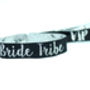 Bride Tribe Silver/Black Hen Party Wristband Favours, thumbnail 3 of 12