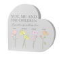 Personalised Family Birth Flowers Heart Ornament, thumbnail 6 of 8
