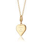 Engraved Medium Heart Necklace, Silver Or Gold Plated, thumbnail 4 of 10