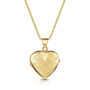 Italian Crossed Chains Heart Locket – 18 K Gold Plated, thumbnail 1 of 5