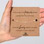 Bereavement Gift For Sister With A Gold Plated Or Silver Plated Star Bracelet And Card, thumbnail 3 of 4