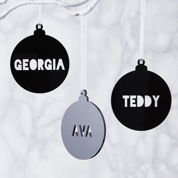 Personalised Christmas Bauble Decoration, 4 of 5