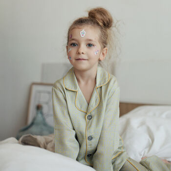 Grey Yellow Kids Pyjamas Set, 5 of 12
