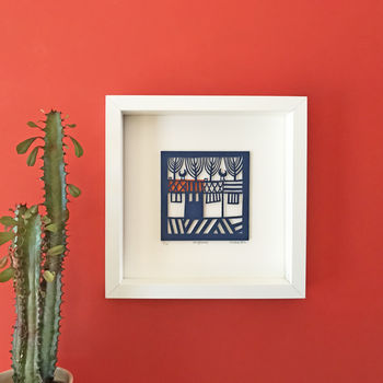 Personalised Neighbours Limited Edition Paper Cut, 2 of 5