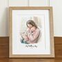 First Mother's Day Watercolour Illustration Gift, thumbnail 1 of 7