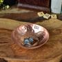 22nd Anniversary Small Hammered Copper Ring Bowl, thumbnail 1 of 8