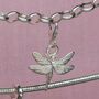 Dragonfly Charm Sterling Silver, thumbnail 3 of 6