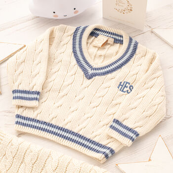 Baby’s First Cricket Jumper, Babygrow And Blanket Gift Set, 2 of 12