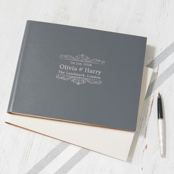 Wedding Guest Book With A Wedding Logo Designed, 2 of 11