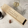 1st Anniversary Gifts Personalised Wine Bottle Box, thumbnail 6 of 7