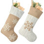 Personalised Cable Knit Christmas Stockings, thumbnail 2 of 5