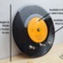 Vinyl Record Key Hanger Hook For The Music Fan, thumbnail 5 of 6