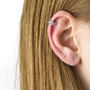 Sterling Silver Flower Ear Cuffs, thumbnail 2 of 9