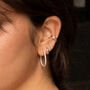 Thick Sterling Silver Conch Ear Cuffs, Pair, thumbnail 2 of 5