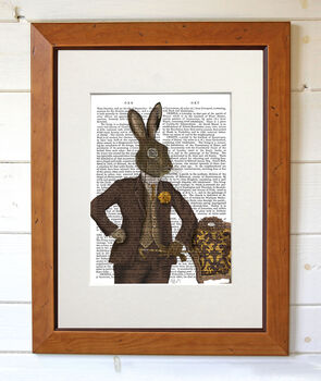 The Dapper Hare, Book Print, Framed Or Unframed, 6 of 6