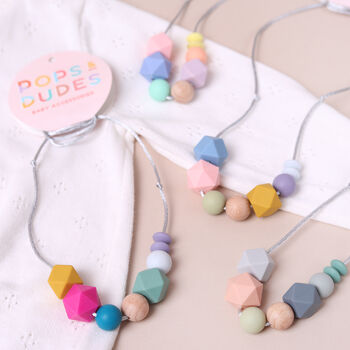 Geo Pop Teething Necklace, 2 of 12