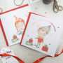 Personalised Elf Foil Christmas Card For Son Daughter, thumbnail 4 of 5