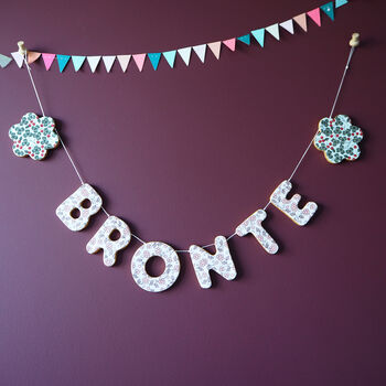 Personalised Floral Clay Name Garland, 2 of 6