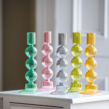 Bubble Style Glass Candleholders, 2 of 12