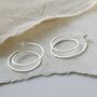 Sterling Silver Ombre Hoops, thumbnail 1 of 6