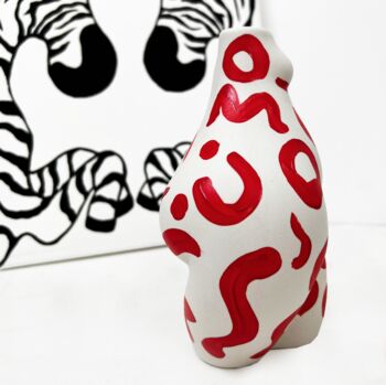 Red Leopard Booty Vase, 4 of 4