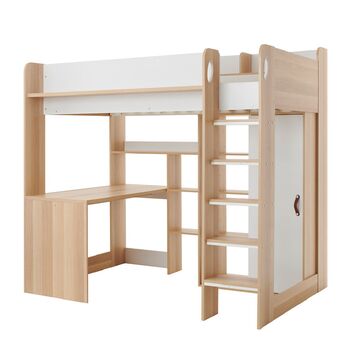Ava High Sleeper Bed With Desk And Wardrobe, 5 of 6